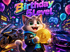 vmax-cats News -  Today is the birthday of 5Level – our one-man band and crypto wizard from VMax Cats!   1