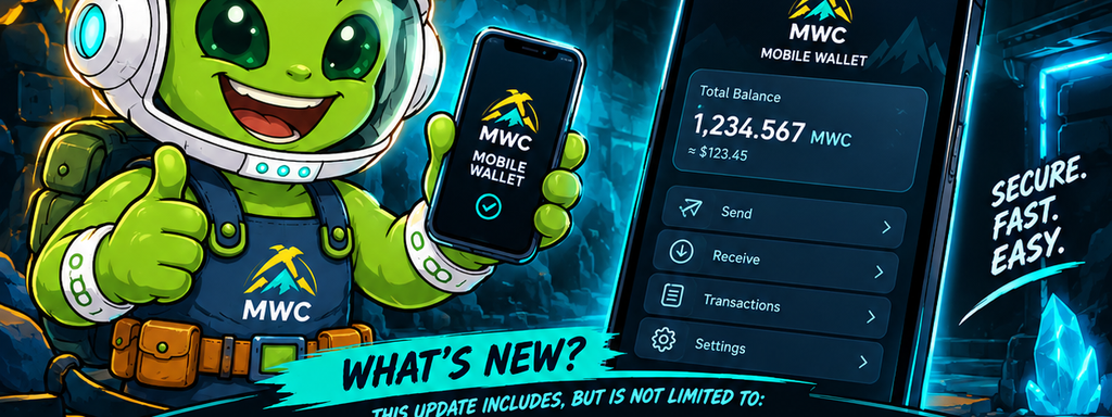 miners-world-coin News - MINERS WORLD COIN (MWC) — MOBILE WALLET UPDATE 1.0.4 IS HERE! 1