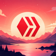 HIVE - Futuristic sunset with geometric logo