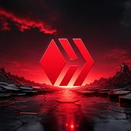 HIVE - Futuristic hexagonal landscape with glowing emblem