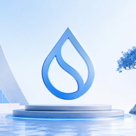 Sui Blockchain - Futuristic zen landscape with logo
