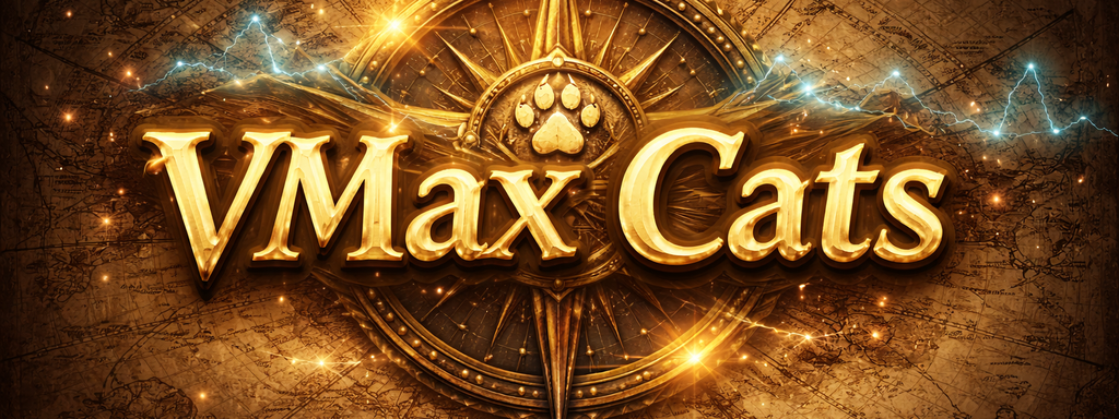 Banner VMax Cats, gold compass.