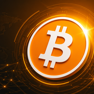 Bitcoin Banner - revolution in golden light