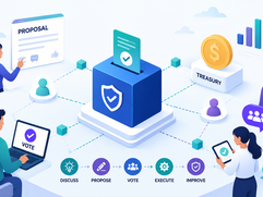 Blockchain Governance - Decentralized governance and voting flow