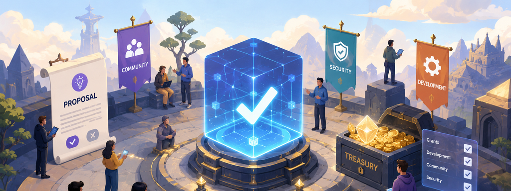 Blockchain Governance - Decentralized voting in a digital plaza