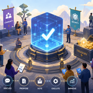 Blockchain Governance - Decentralized voting in a digital plaza