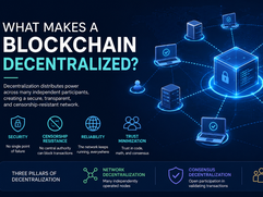 Blockchain Technology - Decentralization Network Infographic