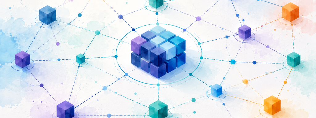 Blockchain Technology - Central Blockchain Network Hub