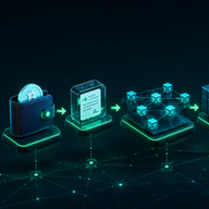 Blockchain Transactions - Neon Blockchain Transaction Flow