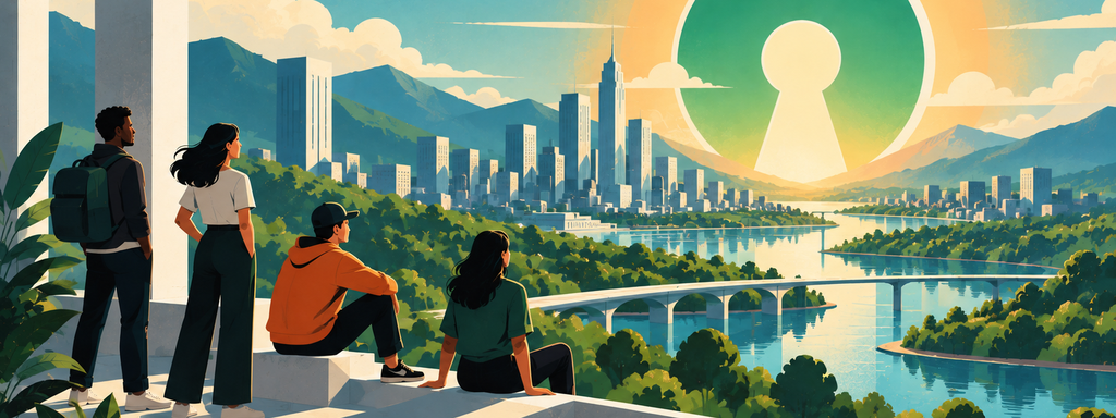 Open Source - Keyhole Sun Over the Future City