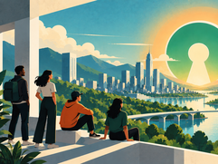 Open Source - Keyhole Sun Over the Future City