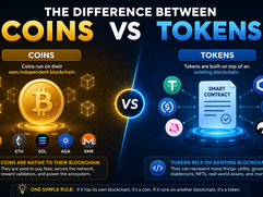 Coins vs Tokens: Blockchain Comparison (Infographic)