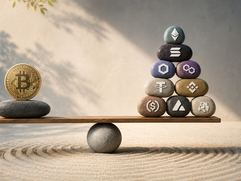 Coins and Tokens - Balanced Crypto Cairn