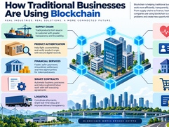 Blockchain Adoption - Blockchain Transforming Traditional Business (Infographic)