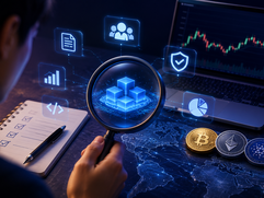 Crypto Community - Cryptocurrency research in a futuristic space