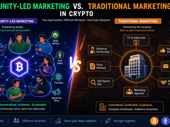 Community vs corporate marketing in crypto