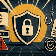 Crypto Security - Retro Cybersecurity Shield Poster