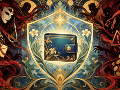Wallet Security - Art Nouveau Wallet Under Siege