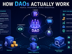 DAO - How DAOs Actually Work Infographic