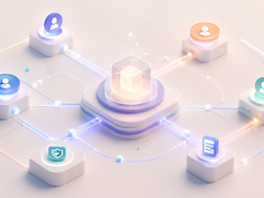 Network Fees - Networked nodes and glowing connections