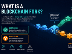 Blockchain Fork - overview and diagram (Infographic)