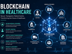 Blockchain in Healthcare - infographic