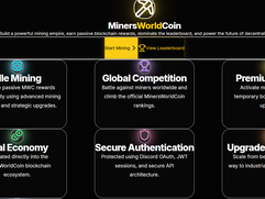 miners-world-coin News - Discord Announcement 1