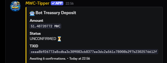 miners-world-coin News - Discord Announcement 1