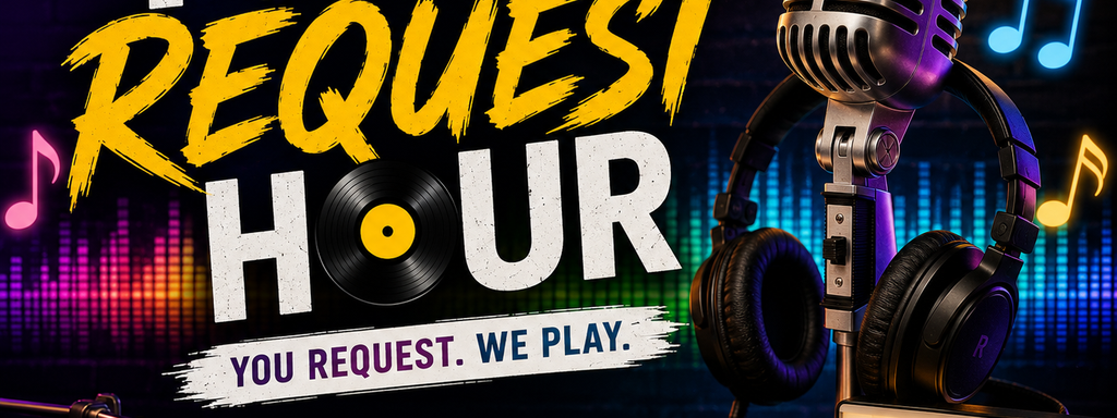 Music request hour poster design