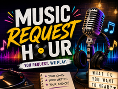Music request hour poster design