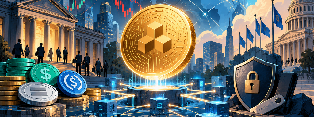 Golden Crypto Network in a Global Cityscape