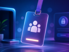 NFT Membership Passes - Futuristic Glowing Access Badge