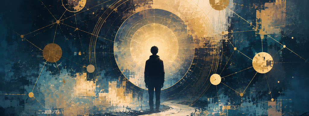 Soulbound Tokens - Lone Traveler Beneath the Cosmic Halo