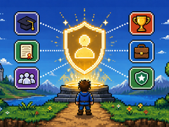 Soulbound Tokens - Pixel Quest Achievement Shrine