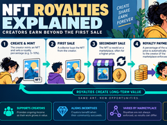 NFT Royalties Explained Infographic