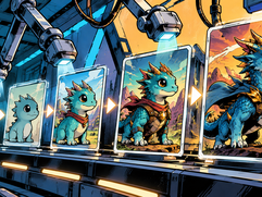 Dynamic NFTs - Digital Dragon Evolution Assembly Line