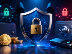 Cyber security and crypto protection concept