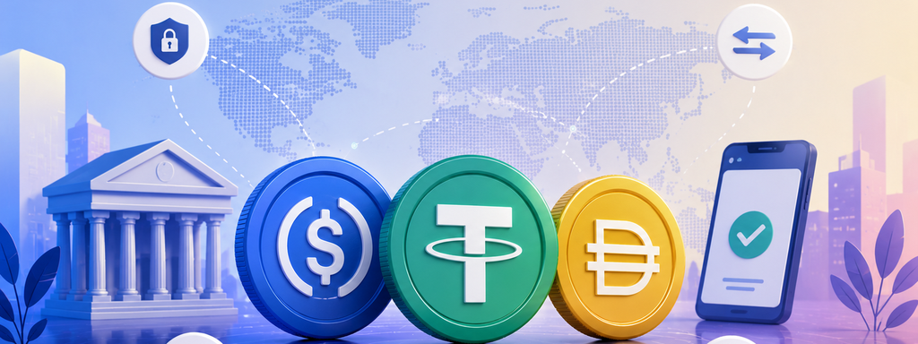 Understanding Stablecoins - Digital landscape of crypto tokens and connectivity