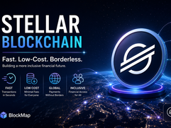 Stellar (XLM) - Futuristic Stellar blockchain vision (Infographic)