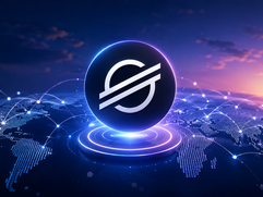 Stellar (XLM) - Futuristic digital connectivity and emblem