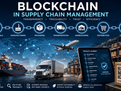 Blockchain in Supply Chain Management - Infographic