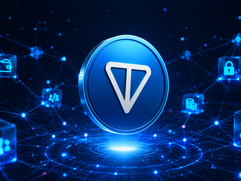 TON (The Open Network) - Cyber network and blockchain concept