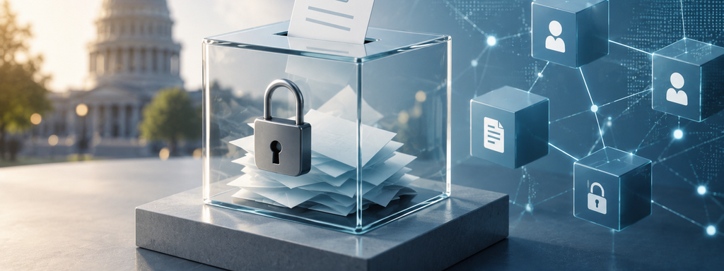 Secure digital voting concept with blockchain